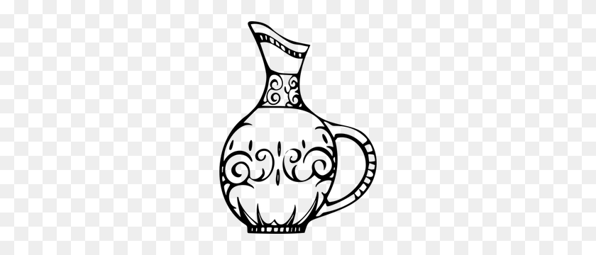 222x300 Vase Clip Art Images - History Clipart Black And White