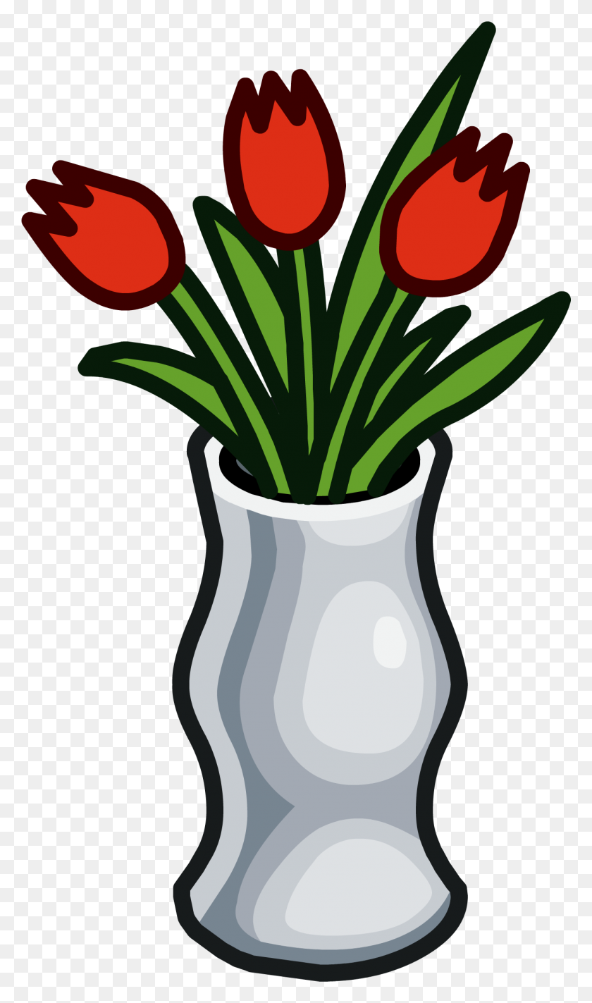 1291x2257 Vase Clipart Spring Flower - Spring Flowers Clip Art