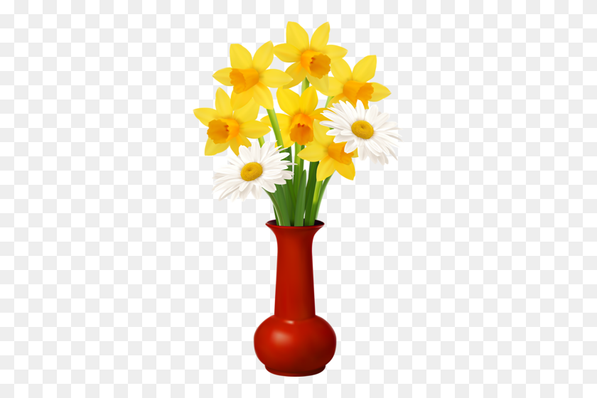 298x500 Vazy S Tcvetami, Bukety Clip Art Flowers Flowers - Flower Vase Clipart