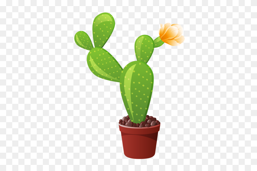 371x500 Vazy S Tcvetami, Bukety Plants Clip Cactus, Flowers - Prickly Pear Cactus Clipart