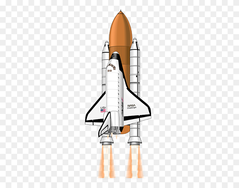 255x600 Vbs Space, Space Shuttle - Missile Clipart