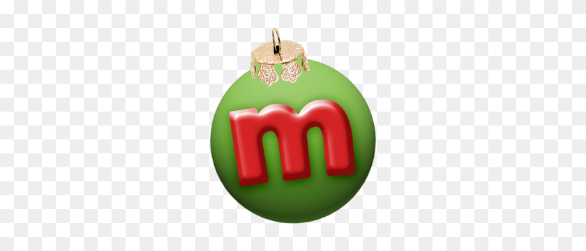256x300 Vc Christmasparty Alpha Ball M Alfabeto De Navidad - Cubierta De Imágenes Prediseñadas