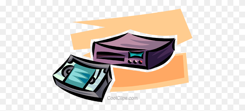 480x322 Vcr And Videotape Royalty Free Vector Clip Art Illustration - Vcr PNG
