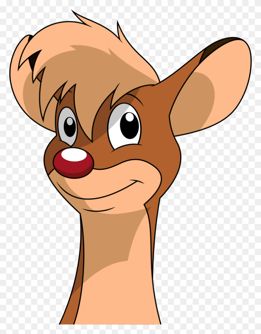 784x1020 Vector - Rudolph Nose PNG