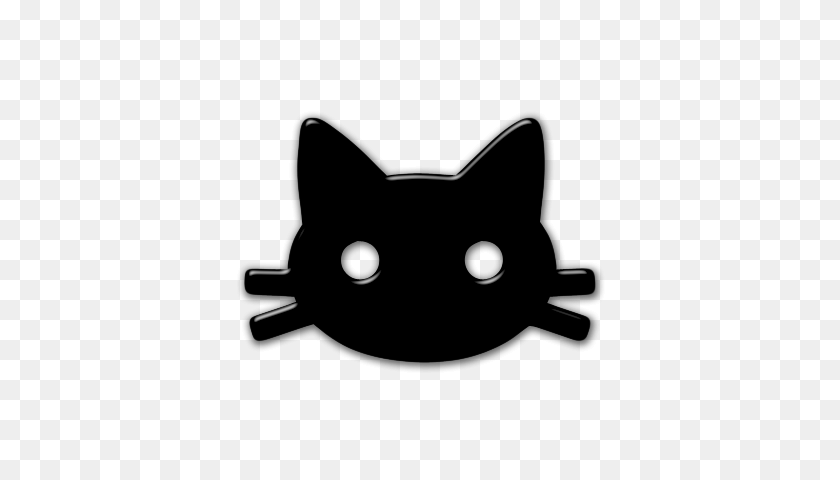 420x420 Vector Black Cat Icon - Cat Icon PNG