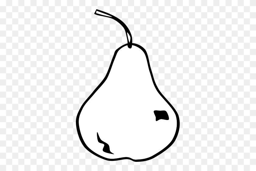 341x500 Vector Clip Art Of Pear - Juice Clipart Black And White