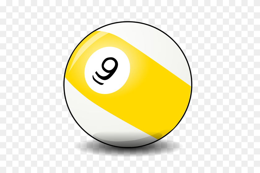 500x500 Vector Clip Art Of Pool Ball - Dimples Clipart
