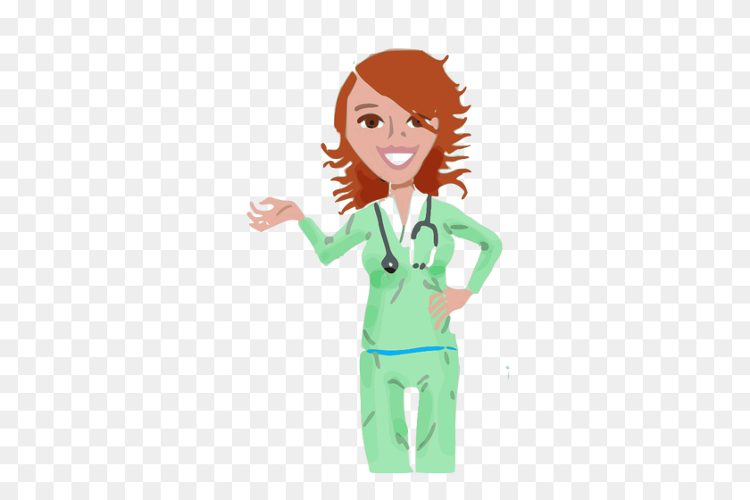 311x500 Vector Clip Art Of Professional Medical Nurse - Nurse Clipart