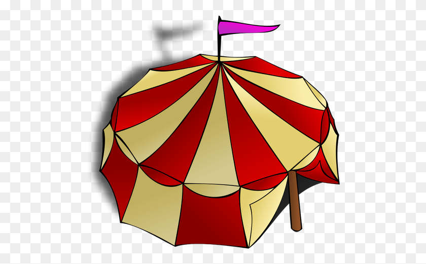 500x461 Vector Clip Art Of Role Play Game Map Icon For A Circus Tent - Rpg Clipart