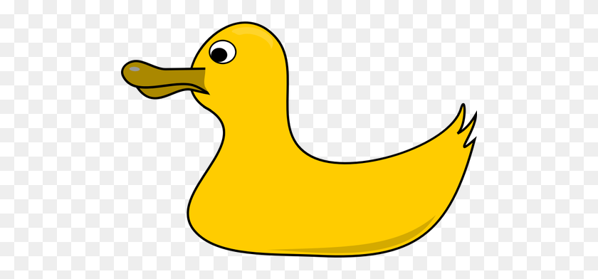 500x332 Vector Clip Art Of Rubber Duck With Weird Nose - Bird Bath Clipart