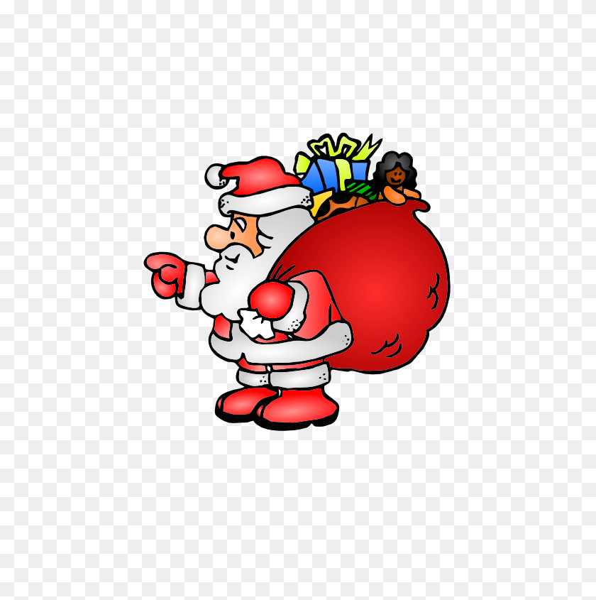 555x785 Vector Clip Art Santa Claus - Santa Claus Clipart