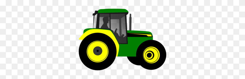 300x213 Vector Clipart Tractor - Tractor Clipart Black And White