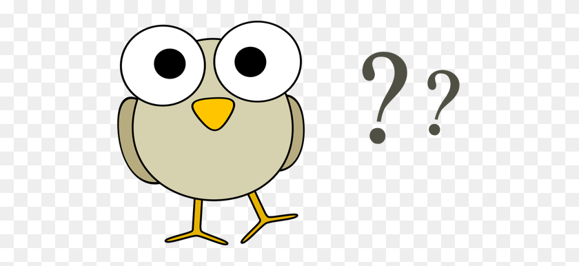 500x326 Vector Drawing Of Funny Grey Cartoon Bird With Big Eyes And Some - Funny Eyes PNG