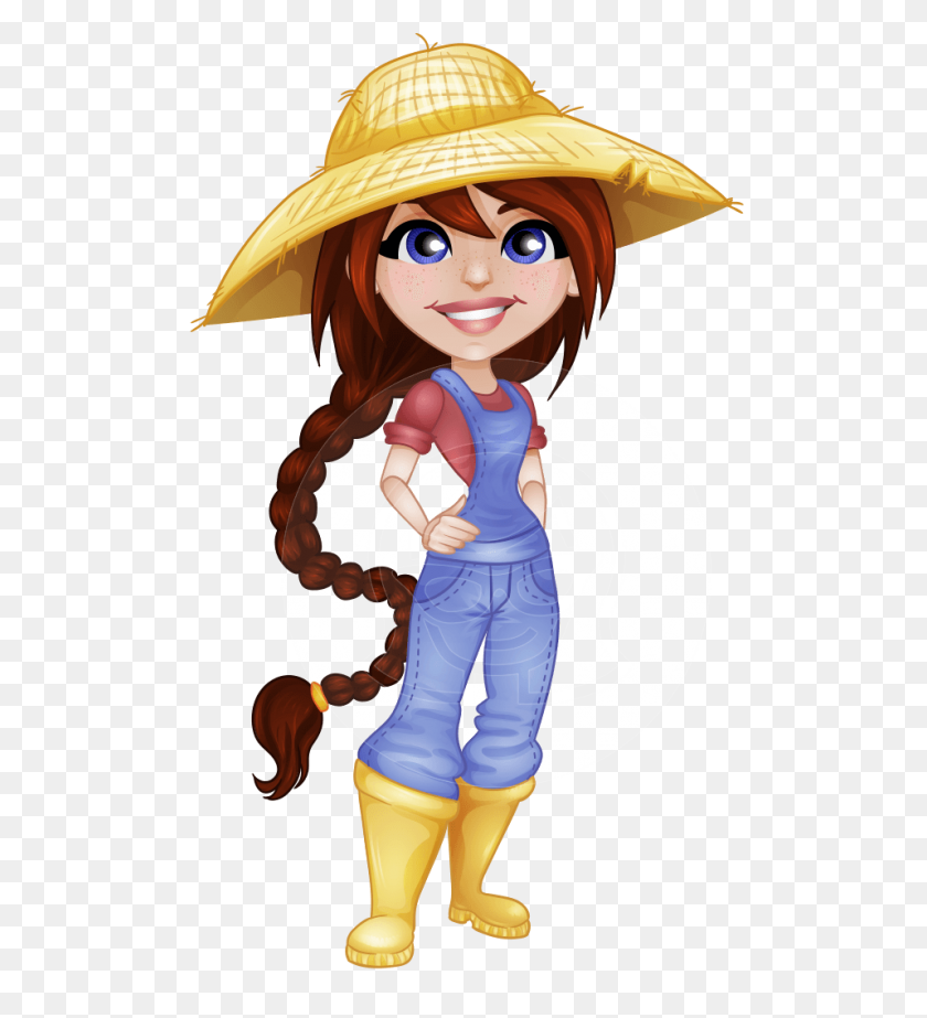 Vector Female Farmer Character Farmer Png Stunning Free Transparent Png Clipart Images Free Download - female roblox character clipart