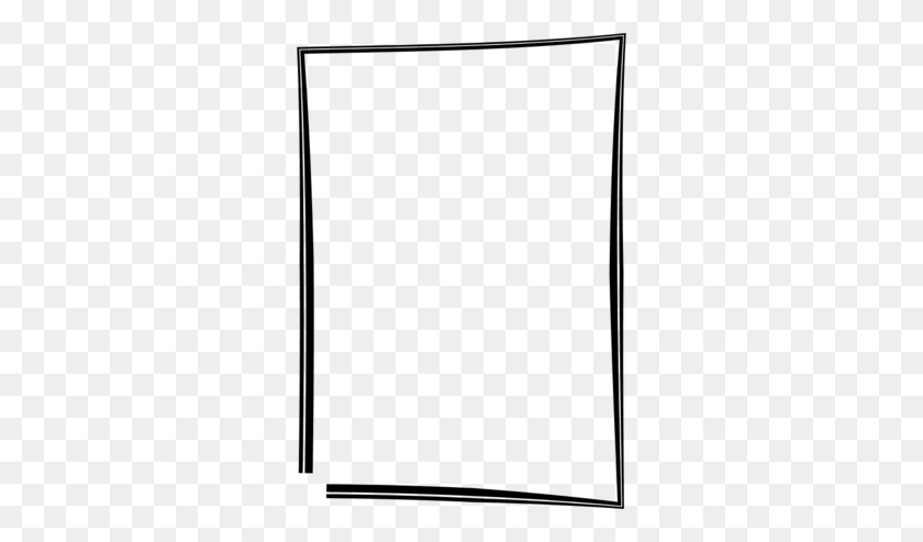 300x433 Vector Frame Png Clipart - White Frame PNG