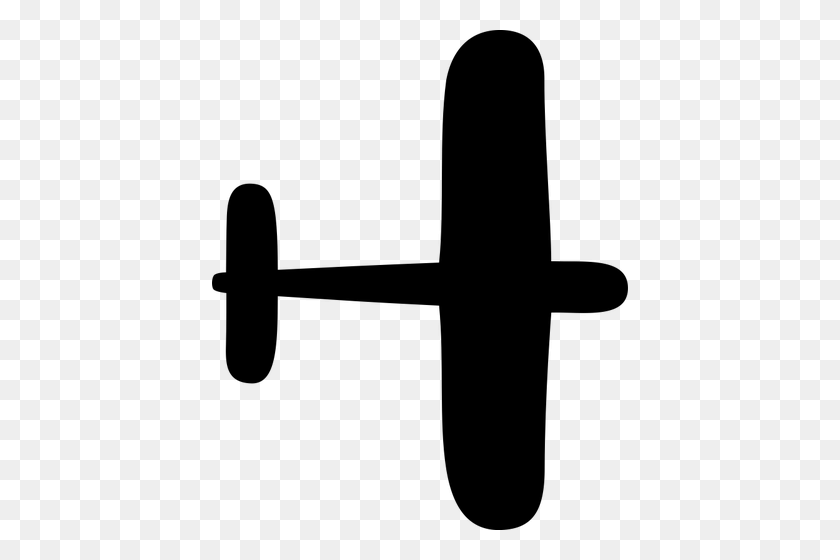 416x500 Vector Graphics Of Generic Plane Silhouette - Plane Silhouette PNG