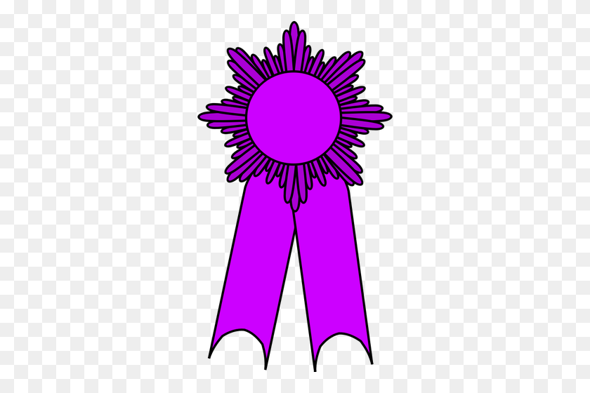 278x500 Векторная Графика Золотой Медали С Фиолетовой Лентой - Пурпурное Сердце Медаль Клипарт