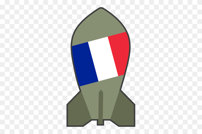 287x500 Векторная Графика Гипотетической Французской Публичной Ядерной Бомбы - Французский И Индийский Клипарт Войны