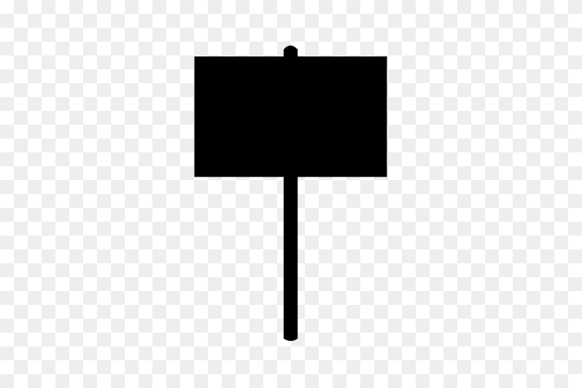 333x500 Vector Graphics Of Protest Sign - Billboard Clipart