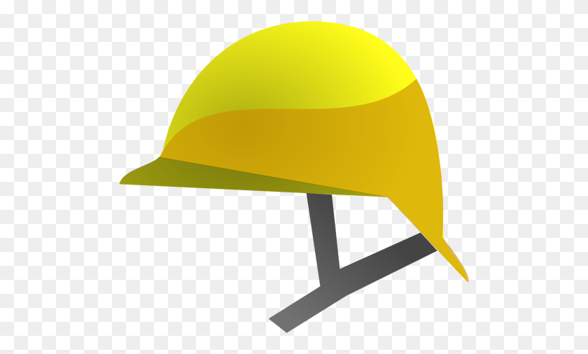 500x446 Vector Graphics Of Yellow Construction Helmet Icon - Construction Hat PNG