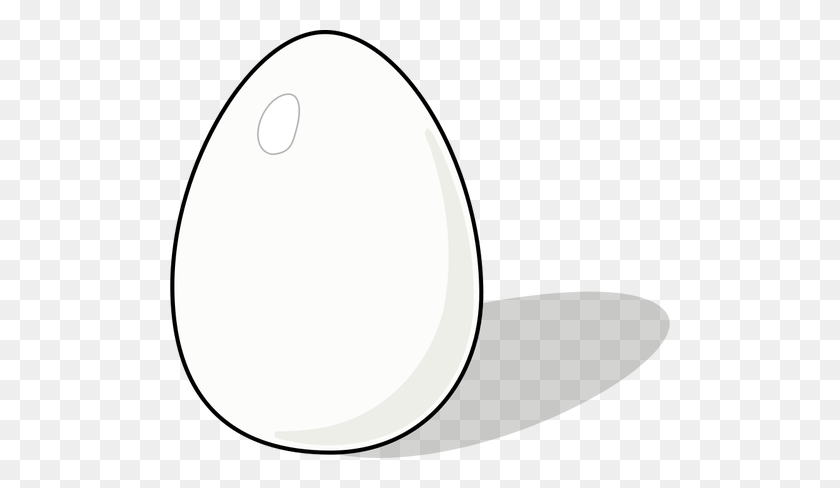500x428 Vector Illustration Of A Chicken Egg - Chicken Black And White Clipart