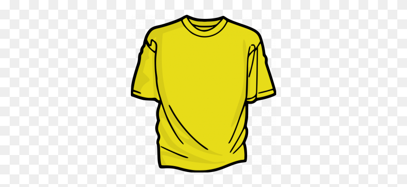300x326 Vector Illustration Of A T Shirt Color - Short Sleeve Shirt Clipart