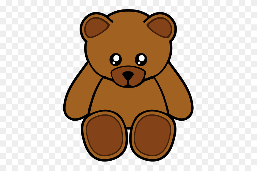 427x500 Vector Illustration Of Cute Crying Teddy Bear - Teddy Bear Picnic Clipart
