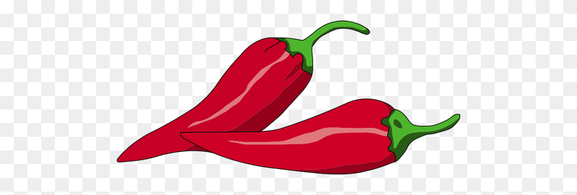 500x225 Vector Illustration Of Mexican Chili Peppers - Mexican Guitar Clipart