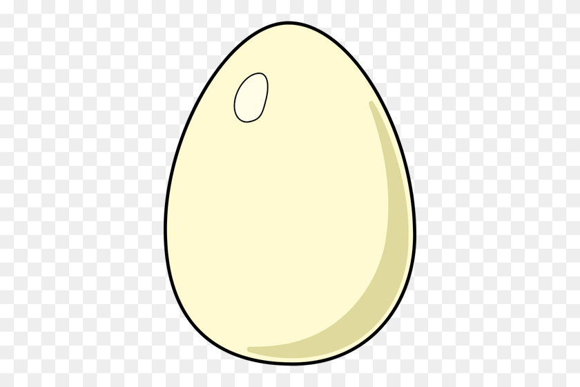 366x500 Vector Illustration Of White Egg - Ovo PNG