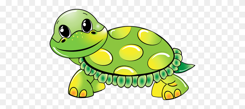 500x313 Vector Image Of A Turtle - Pond Animals Clipart