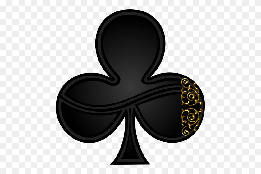 481x500 Векторное Изображение Знака Клевера Для Азартных Игр Карты С Закругленной Спиралью - Азартные Игры Клипарт