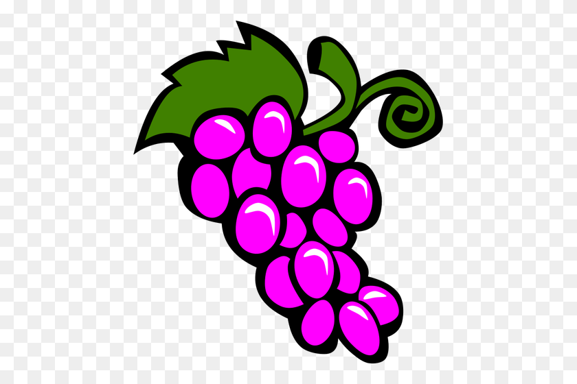451x500 Vector Image Of Grapes - Uva Clipart