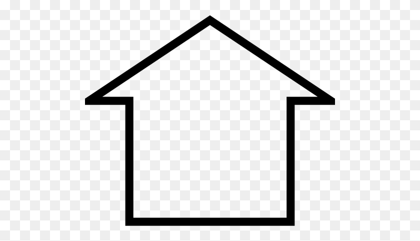 500x421 Vector Image Of Monopoly House Icon - Monopoly Clipart