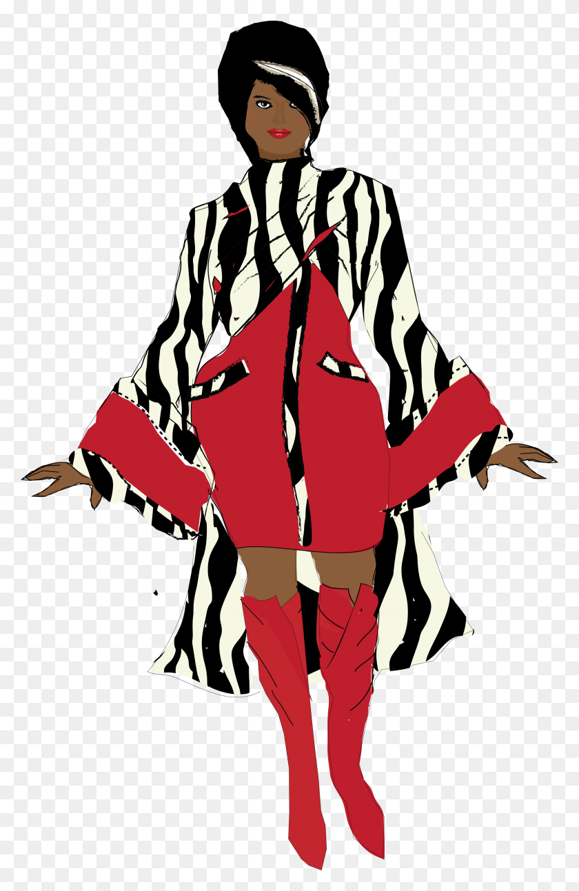 2501x3954 Векторное Изображение Красный Плащ Дрессзебры Мода Донны Дэвис - Красный Плащ Png