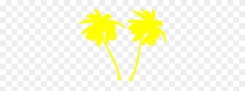 299x255 Vector Palm Trees Clip Art - Palm Tree Silhouette Clipart