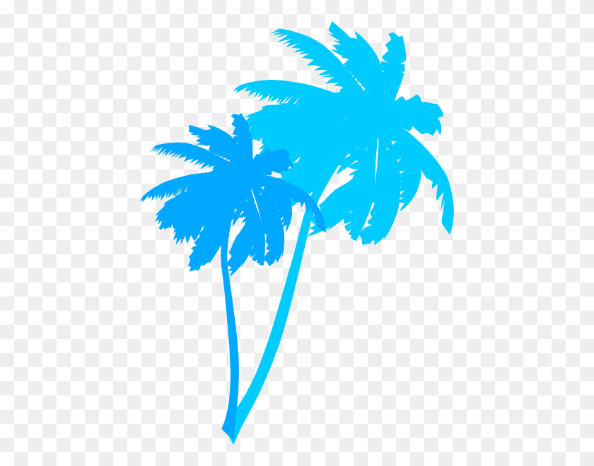444x600 Vector Palm Trees Clip Art - Palm Tree Vector PNG