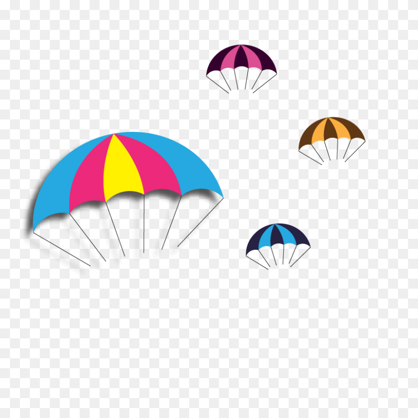 800x800 Vector Parachute Free Png And Clipart Free Download - Parachute PNG