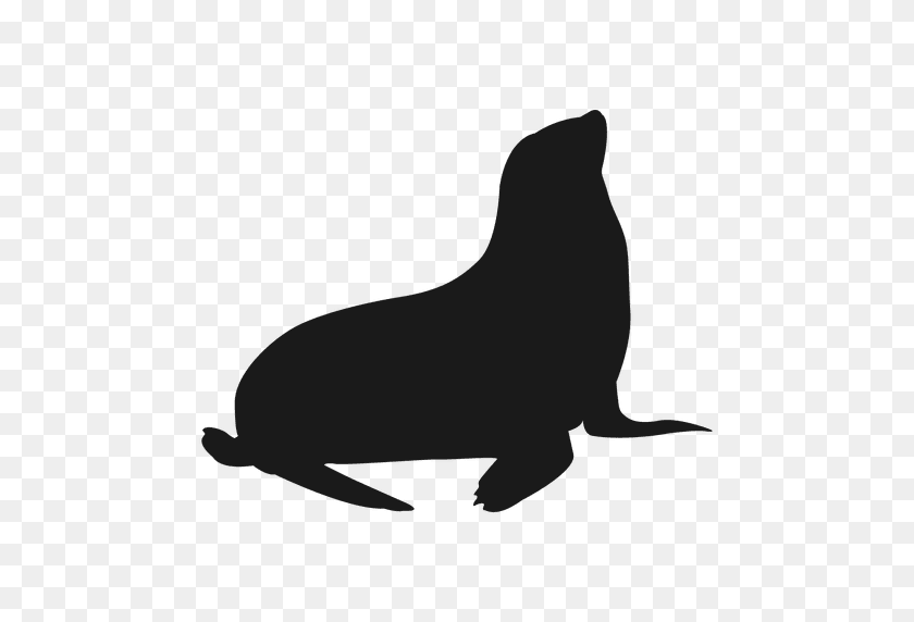 512x512 Vector Seal Silhouette Huge Freebie! Download For Powerpoint - Sea Lion Clipart