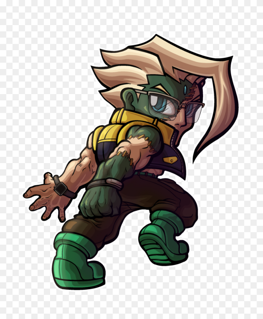 900x1105 Vector Street Fighter - Orc PNG