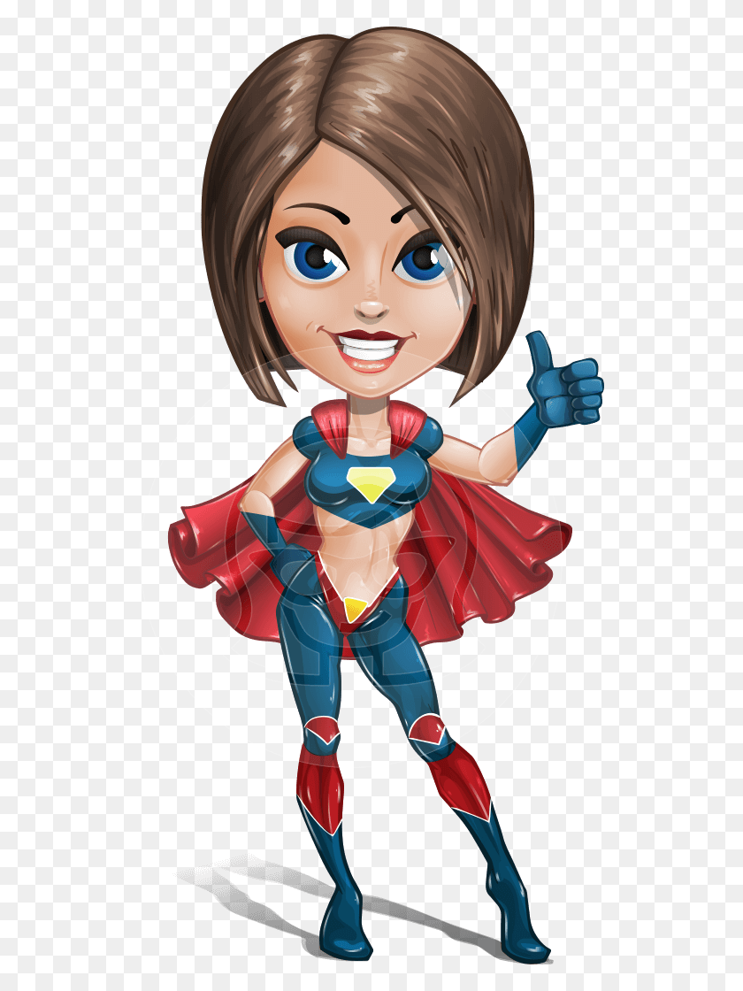 691x1060 Vector Strong Superwoman Character - Rey PNG