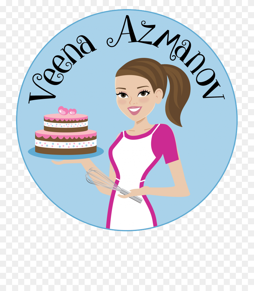 733x900 Veena Azmanov - Bundt Cake Clip Art