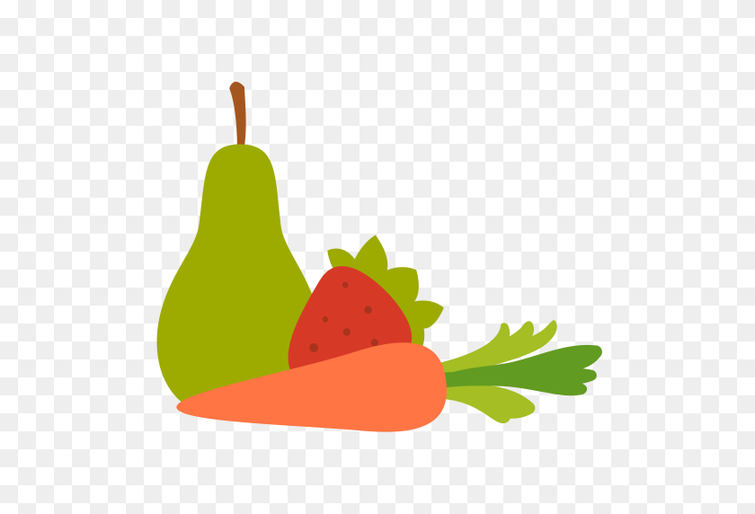 512x512 Vegetable Fruit, Fruit, Healthy Icon With Png And Vector Format - Fruits And Vegetables PNG