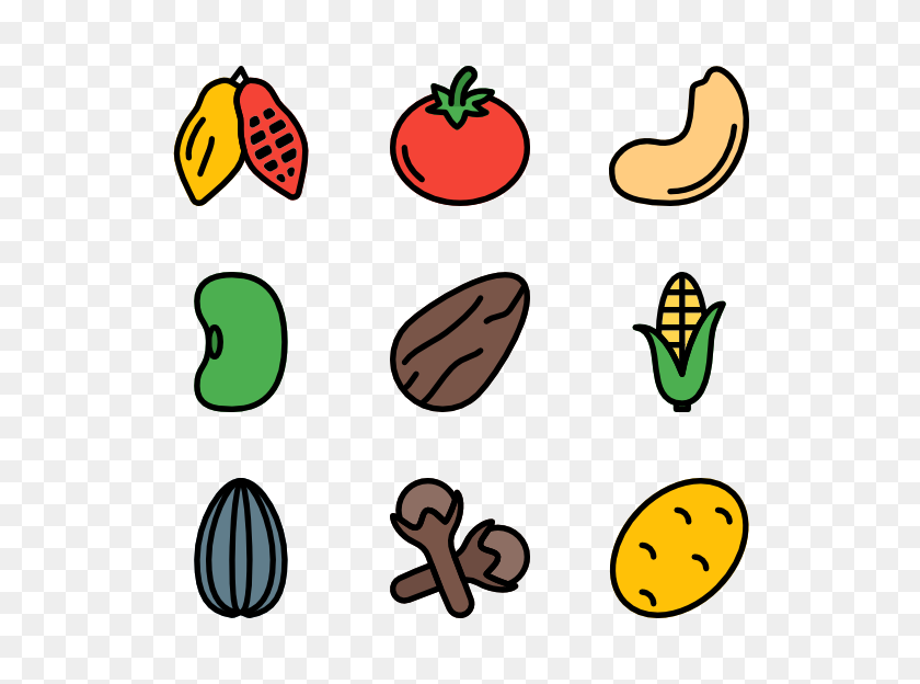 600x564 Vegetables And Seeds Free Icons - Seeds PNG