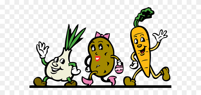 593x340 Vegetables, Cartoon Clip Art Veggies, Vegetables - Food Groups Clipart