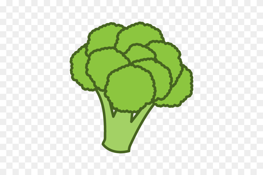 500x500 Vegetables Clipart Broccoli - Vegetables Clipart Images