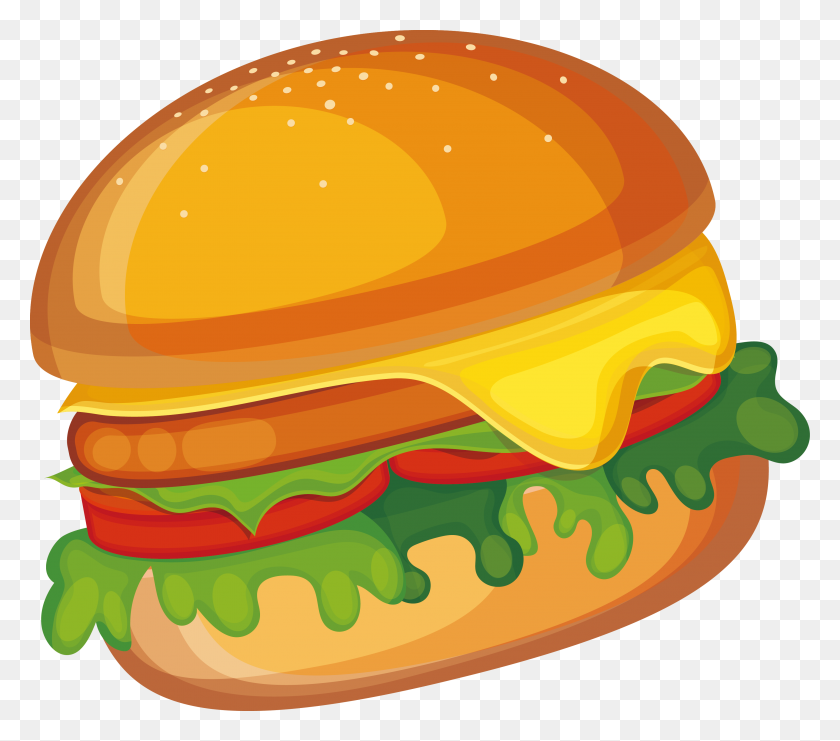 3401x2972 Veggie Burger Clipart - Veggie Clipart
