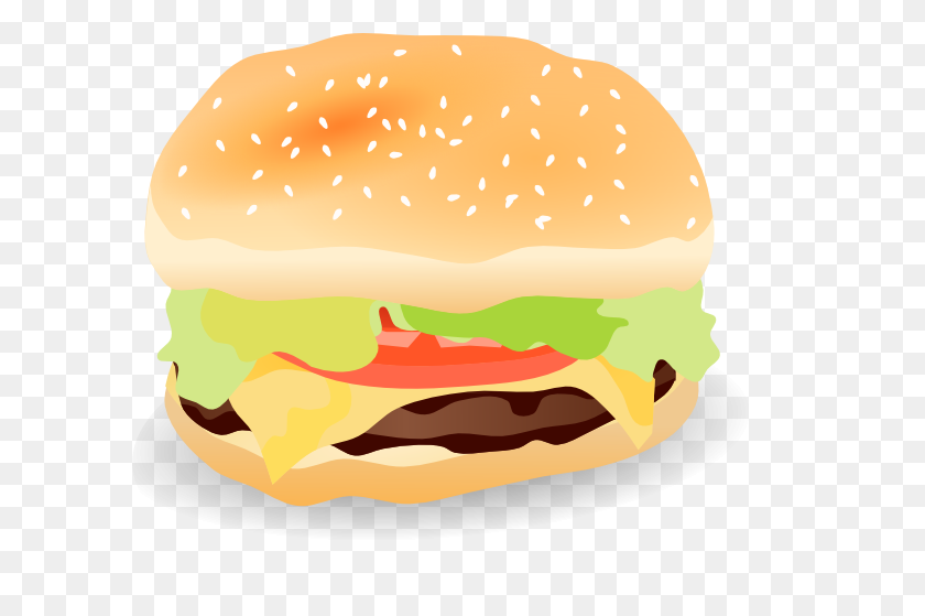 600x499 Veggie Burger Clipart American Food - Cookout Clipart
