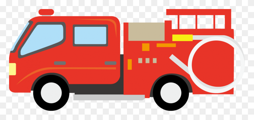 939x408 Vehicle Clipart Firefighter Truck - Firefighter Clipart Free