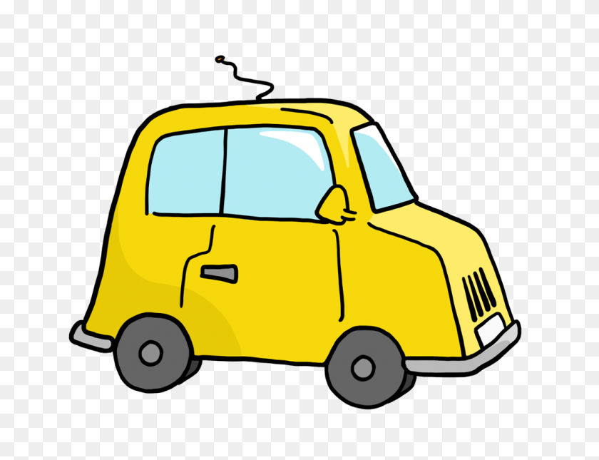 1024x768 Vehicle Clipart Yellow Car - Clipart Cars And Trucks