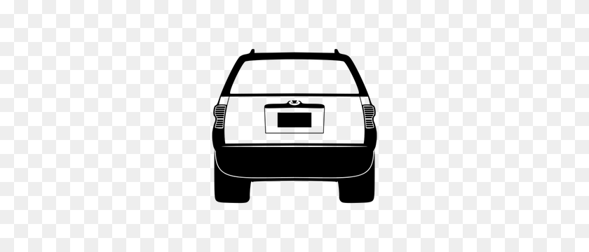 300x300 Vehicle Free Clipart - Minivan Clipart Black And White